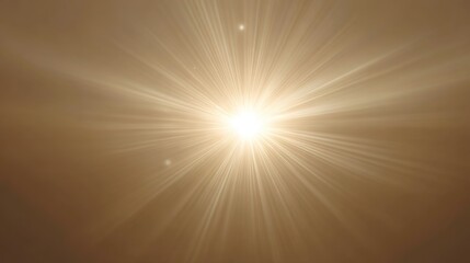 Obraz premium Radiant Sunbeam: A brilliant sunbeam bursts forth, casting a warm glow across a sepia-toned canvas, capturing the essence of luminosity and warmth.