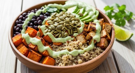 Delicious and Nutritious Vegan Buddha Bowl.