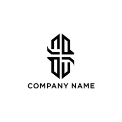 Modern Abstract Monogram Logo Design Template.