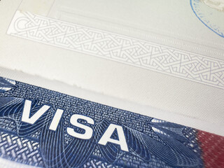 New entry rules, Trump tariffs, US entry ban, work visas to America, US against immigrants, police ICE, hatred of immigrants. US visa, Visa in passport, fee for US visa airport, customs, checkpoint, i © Karen Vardanian