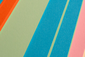 Obraz premium Colorful striped paper lies flat in a vibrant display of hues