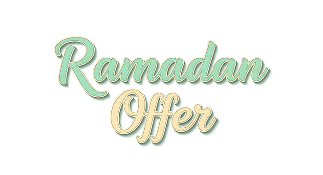 Ramadan offer sale with elegant design and soft colors
