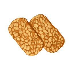 two sliced tempe illustration 