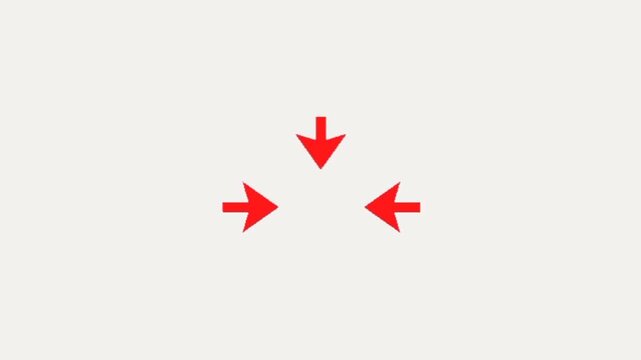 A trio of hand-drawn red arrows pointing downward with a sketchy, energetic motion.
