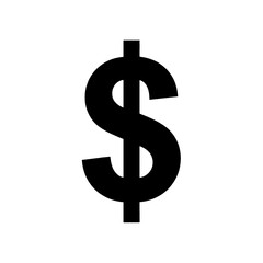 Obraz premium Dollar sign line icon
