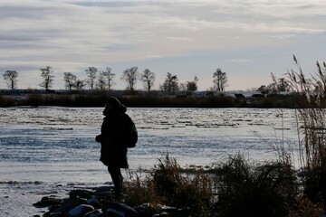 Frozen Winter Scene on the Oder River © Ulf Schumann