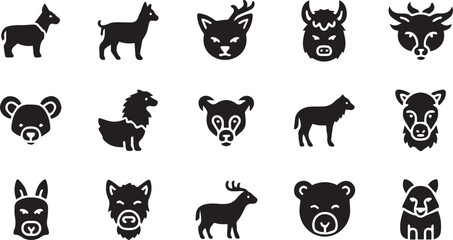 Fototapeta premium Comprehensive Set of Professional Corporate and Utility Icons Featuring Management Tools Communication Symbols Security Elements and Business Data Visualization