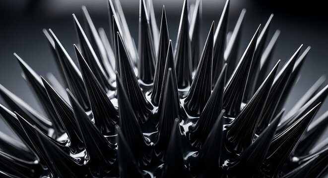 Sharp modern spikes create aggressive futuristic design