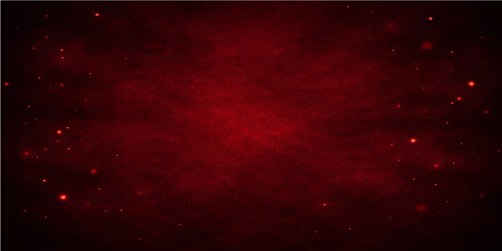 Red grunge textured background with stars and smoky vintage space design