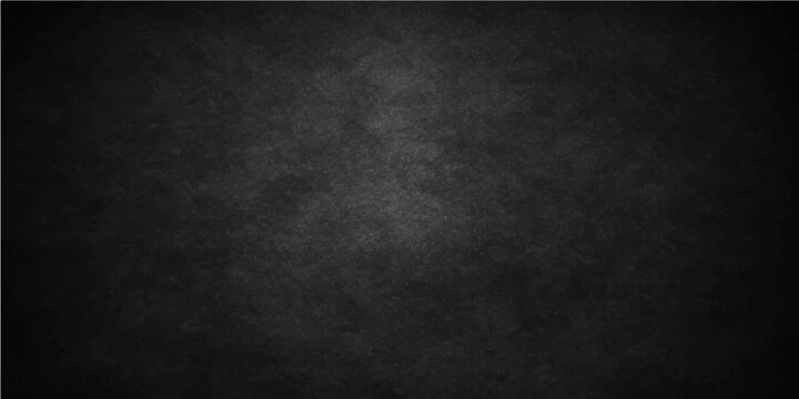 A dark and empty black grunge background with a textured stone wall pattern featuring vintage grey chalk effects on an old dirty concrete surface