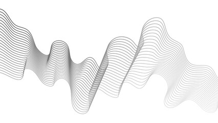 Abstract backdrop with grey wave gradient lines