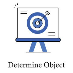 Determine Object Icon Representing Identification Analysis And Recognition Process System