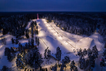 Ski and entertainment center