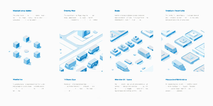 Architectural diagrams displaying various urban planning and building layouts