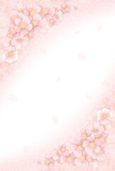 桜の背景〈ハガキ〉　B-2