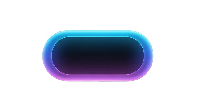 Neon gradient toggle switch button for app ui and website design