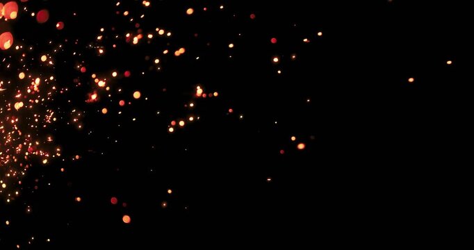 This design features stunning metallic sparkles set against a deep black background, making it an ideal choice for motion graphics and various abstract design projects that require visual impact