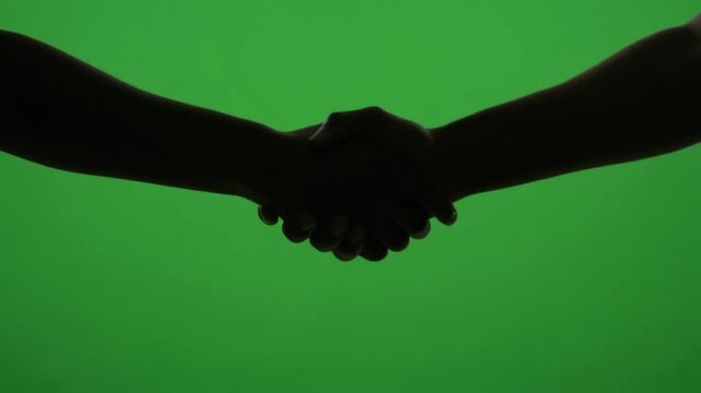 buatkan prompt video fotage animasi jabat tangan, tos tosan, hanya terlihat tangan aja, green screen, dengan kualitas tinggi, agar tidak terkena quailty isues dan menghindari simmiliar konten. dengan 