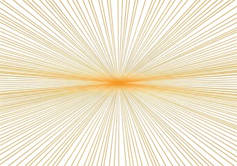 Obraz premium Converging Golden Lines on White Background for Digital Design and Abstract Art