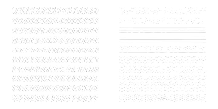 Practice handwriting sheet with various patterned lines and blank spaces