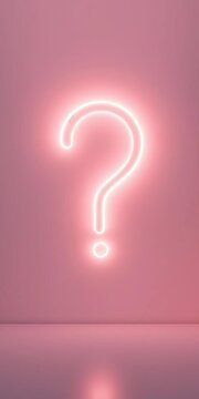 A whisper of doubt, materialized as a spectral question mark against a radiant, minimalist canvas, inviting contemplation,  ambiguity, doubt