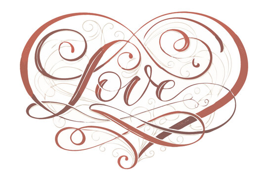 An elegant swirling design featuring the letter l in a light reddish brown hue set against a plain white background