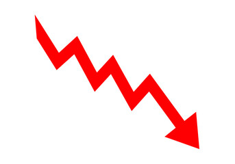 Graph going Down sign
