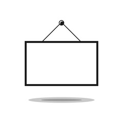 Picture frame outline icon sign design vector