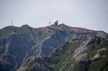 Observatory at Pico Arieiro on madeira island