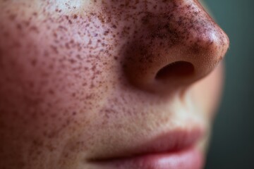 A nourishing skincare mask glides over the face, revealing a smooth texture and enhancing natural beauty in a tranquil setting