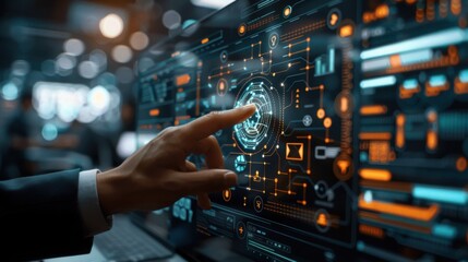 Obraz premium Enterprise Sourcing Digital Transformation Concept Copy Space