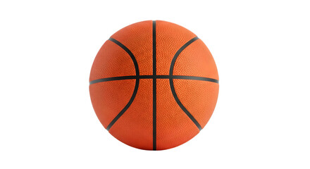 Fototapeta premium An orange basketball isolated on transparent background