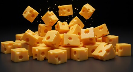 Cheese Cube Cascade