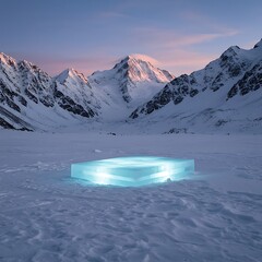 Frozen Dawn's Luminescence