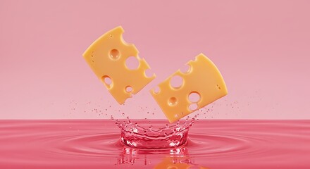 Cheesy Splash of Pink