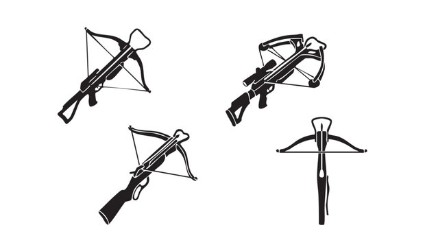 Tactical smoke grenades and flashbang stun grenades icon set