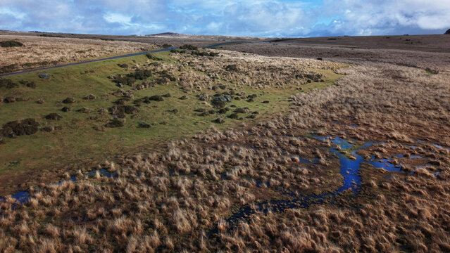 Water logged ground on Dartmoor