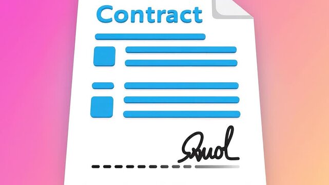 Contract Document Icon