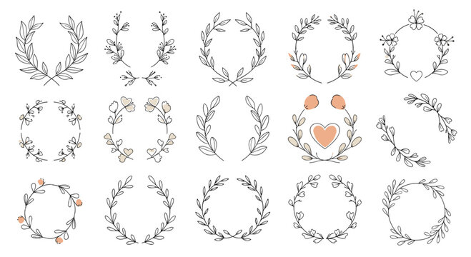 Collection of various shapes including squares circles and labels with dashed cutting lines and scissors icons for craft and coupon templates.