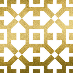 Obraz premium Large gold square geometric symbol with a transparent background