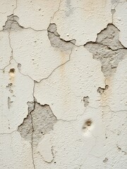 Obraz premium Weathered Wall Surface Texture Displaying Cracks and Peeling Paint Effects