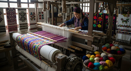 ultural heritage cloth weaving activities