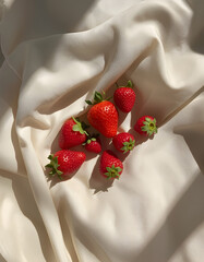 fresh strawberries in a white bowl