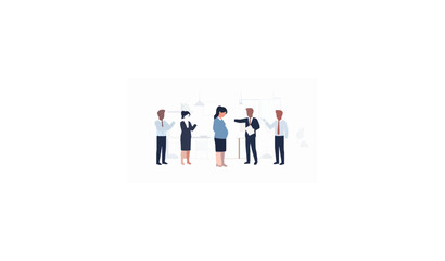 Fototapeta premium Pregnant woman facing workplace maternity harassment flat vector illustration
