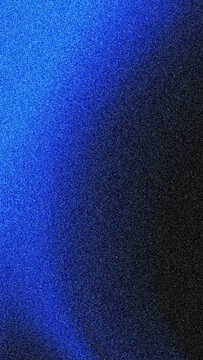 Vertical Blue and Dark Grainy Texture Gradient Background, Abstract Noise Effect for Modern Design