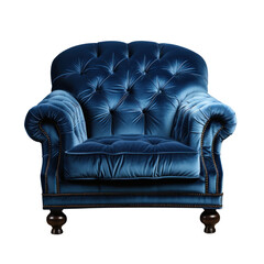 Velvet cushion chair