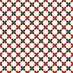 Romantic geometric floral pattern for Valentine&rsquo;s Day