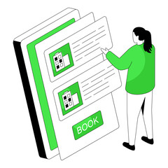 An icon design of mobile hotel booking 