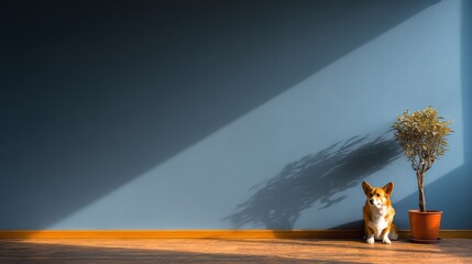 Sad Dog Poodle Lying on the Floor. Lonely Bored Depressed Dog Waiting its Owner. Ill Sick Guilty Puppy Poodle.