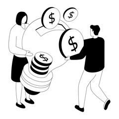 Dollar inside light bulb showing concept of financial idea